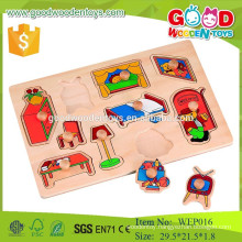 early learning bedroom wooden diy puzzle for kids